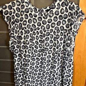 Premise Black Floral Women's Blouse